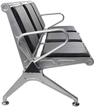 Heavy Duty 3 Seater Padded Link Chair – Durable