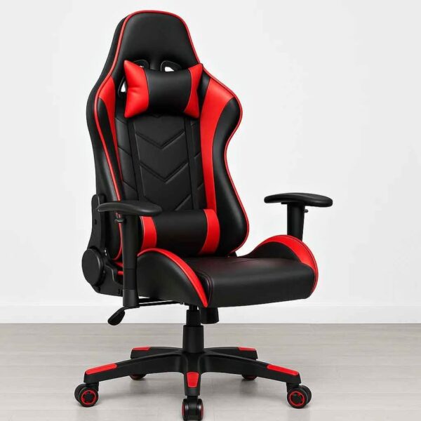 Ergonomic Gaming Chair Ergonomic gaming chair with lumbar support and adjustable features