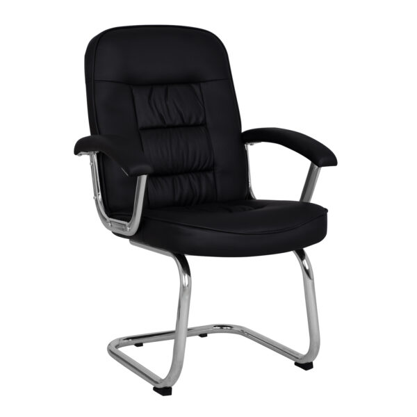 karekla-episkepti-fb91114-me-mayro-pu-me Executive Office Visitor Chair