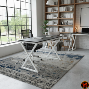 modern study office desk with spacious tabletop