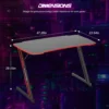 Modern 1.2M Gaming Desk 1.2M modern gaming desk with storage and cable management