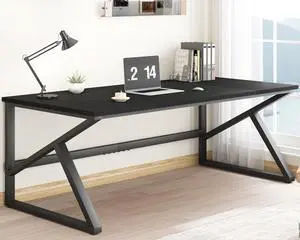 Modern Black Metallic Desk