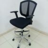Modern Reception Counter Chair for Office Front Desk Reception Counter Chair with ergonomic design and footrest