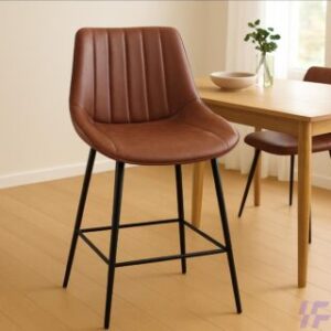 Bistro Stools with Metal Footrest Contemporary Seating Bistro Stools with Metal Footrest modern bar stools with sturdy frame and footrest