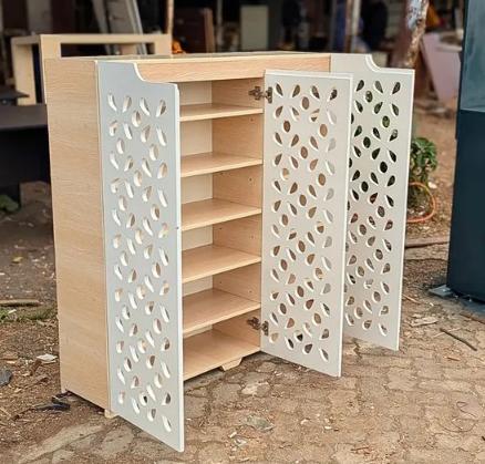 Decorative Modern Shoeracks for Entryways Stylish Shoe Rack Decorative Modern Shoeracks for Entryways with artistic cuttings shoe storage cabinet