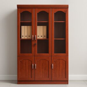 3-Door Office Cabinet Durable Office Storage Solution 3-Door Office Cabinet modern storage unit with multiple compartments in office