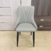 PU leather dining chairs armless modern dining seating