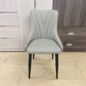 PU leather dining chairs armless modern dining seating
