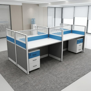 4-Way Workstation Unit 4-way workstation unit office desk for team workspace
