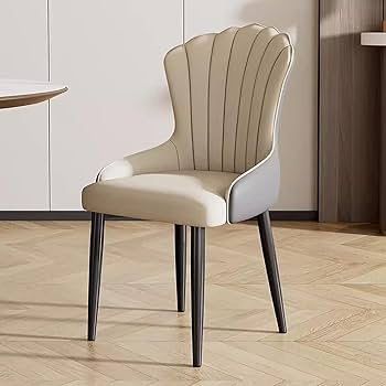 modern leather dining chairs with padded seating