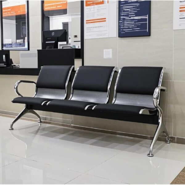 3 Seater Metal Link Chair 3 seater metal link chair for waiting area seating