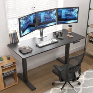 standing electric adjustable desk for ergonomic office workspace