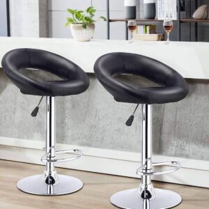 Modern Swivel Bar Stool with ergonomic seating and stylish contemporary design for kitchens and commercial spaces