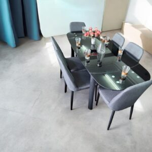 Modern Extendable 6 Seater Dining Table with elegant finish and spacious seating for contemporary dining rooms
