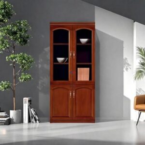 2 Door Wooden Filing Cabinet for Organized Office Storage 2 Door Wooden Filing Cabinet with spacious office storage compartments and modern wooden office design