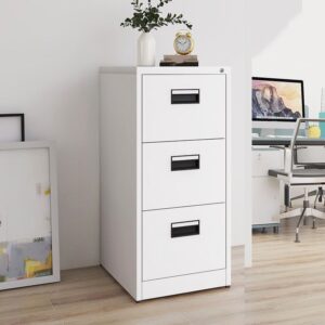 3-Drawer File Cabinet with secure metal drawers for office document storage and filing organization