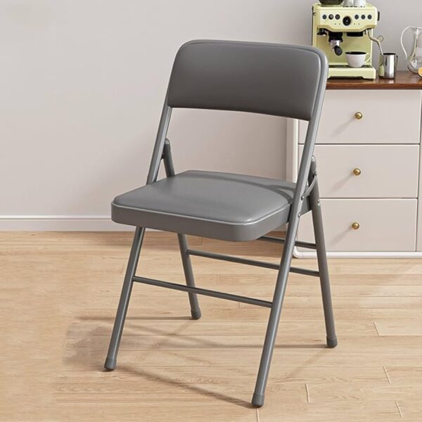 Portable Foldable Study Chair for Home Learning and Office Use Foldable Study Chair for Home with ergonomic backrest and space-saving design
