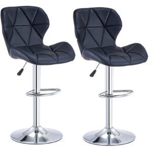 Height Adjustable Counter Stool with ergonomic seat and swivel function for kitchen and bar use