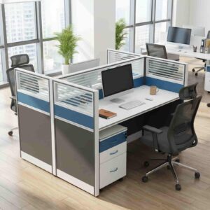 Modern Office Workstation with organized desk layout for productive professional office environments