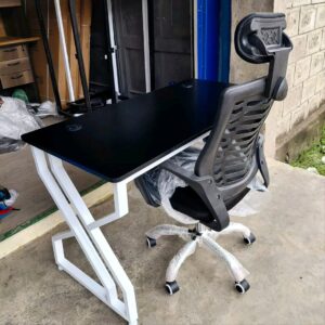 Computer Table and Chair set with spacious desk and comfortable seating
