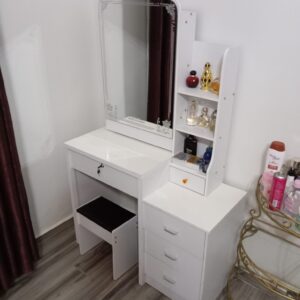 Modern Dressing Table with Drawers and spacious storage compartments