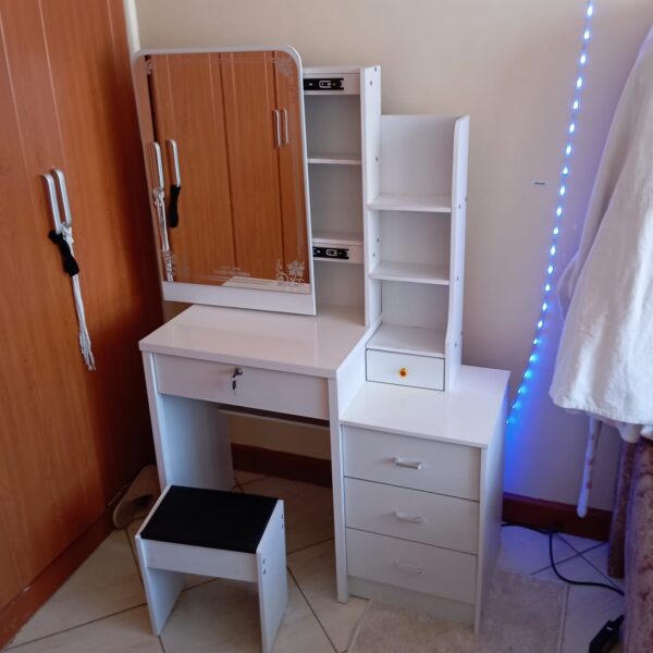 Modern Makeup Dressing Table with storage drawers and elegant vanity design