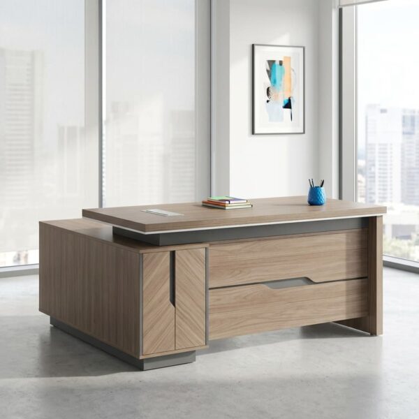 Manager Desk 1600MM for Professional Workspaces Manager Desk 1600MM with spacious desktop, storage drawers, and modern professional office design