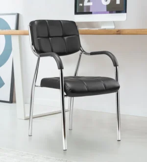 Office Guest Chair with ergonomic padded seating for office reception and waiting room areas